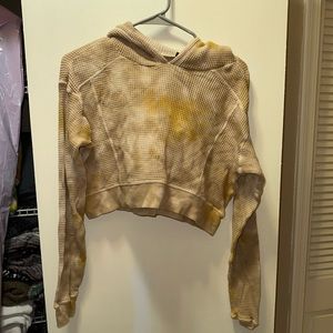 Tie dye cropped hoodie